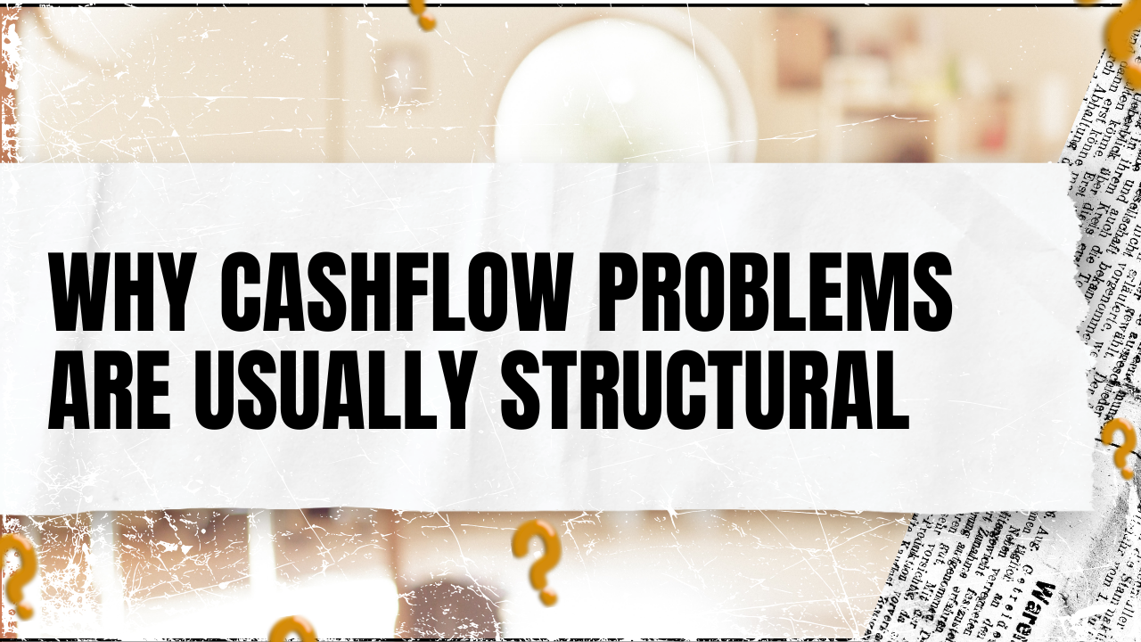 You are currently viewing Why Cashflow Problems Are Usually Structural